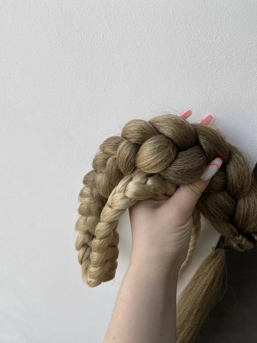 хвост-коса на резинке