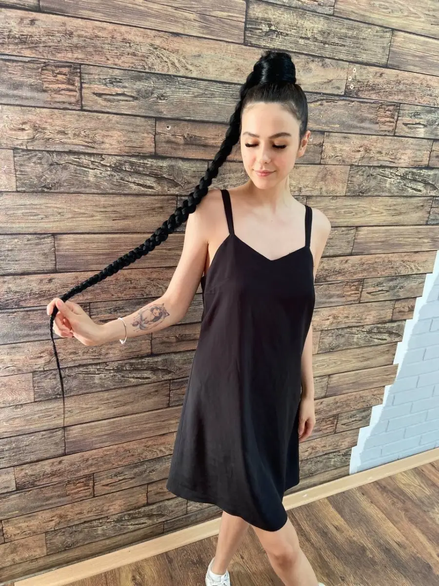 Хвост-коса на резинке