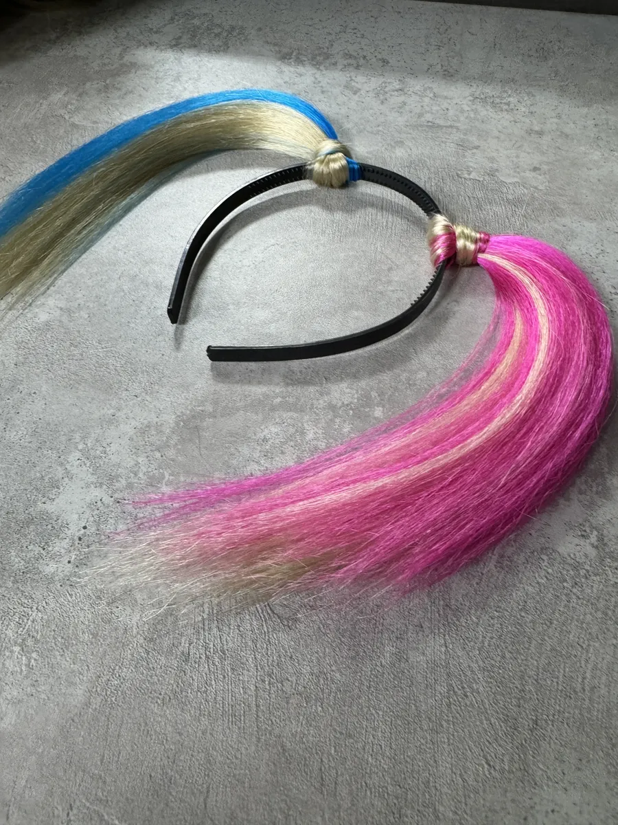 Ободок с хвостиками