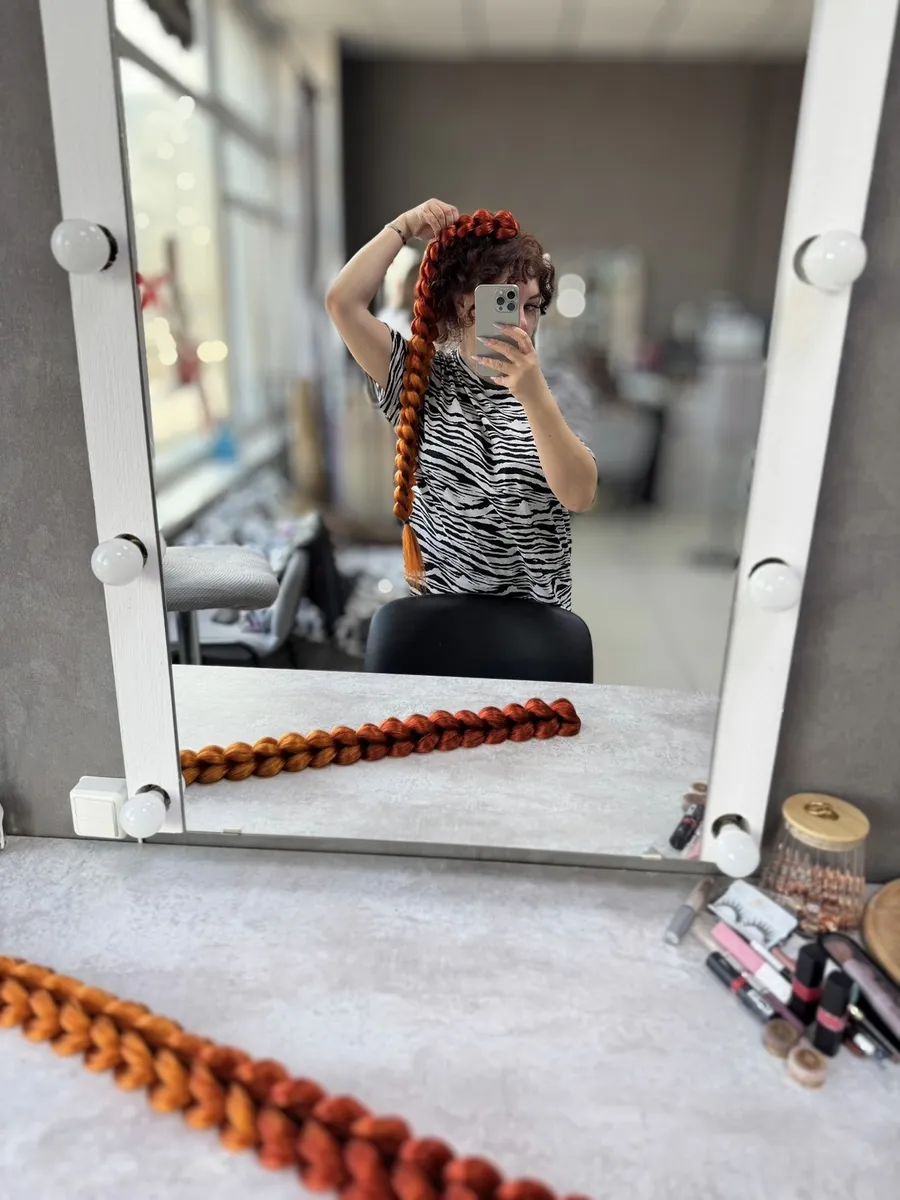 3д косы накладные на заколках