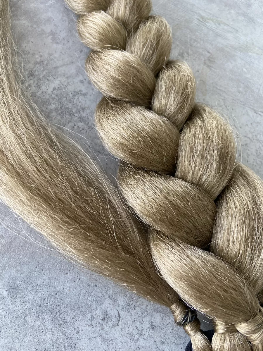 хвост-коса на резинке