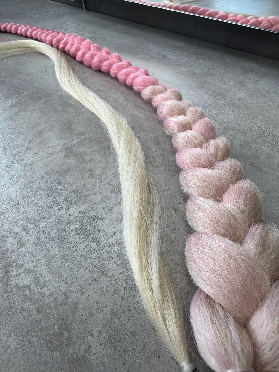 Хвост-коса на резинке