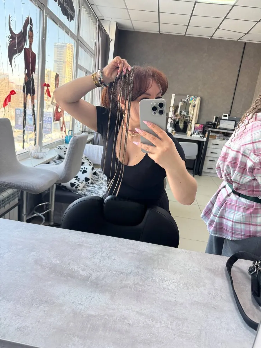 Косы на заколках