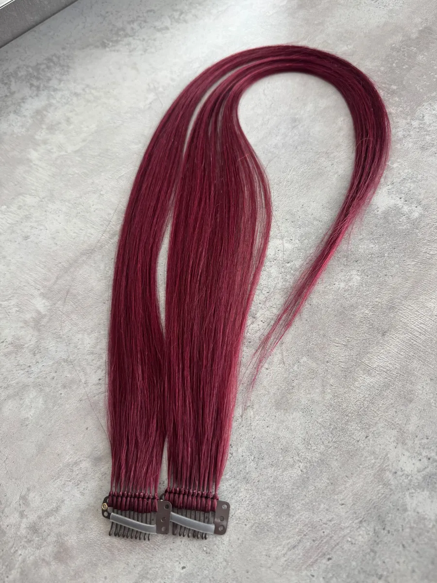 Пряди на заколках