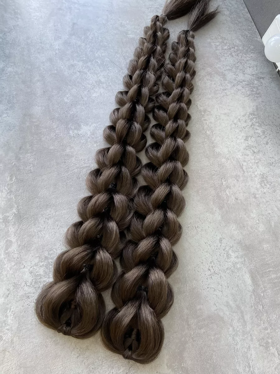 3д косы накладные на заколках