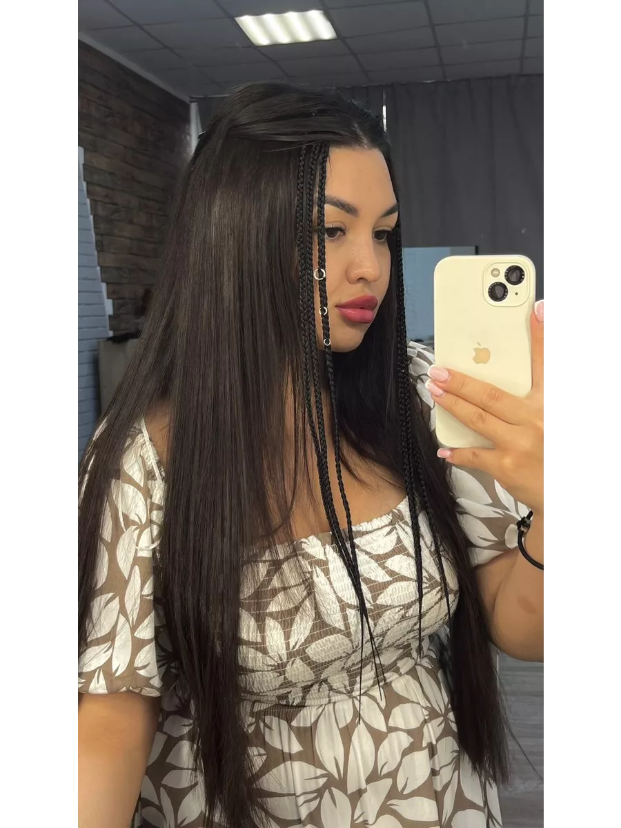 косы на заколках