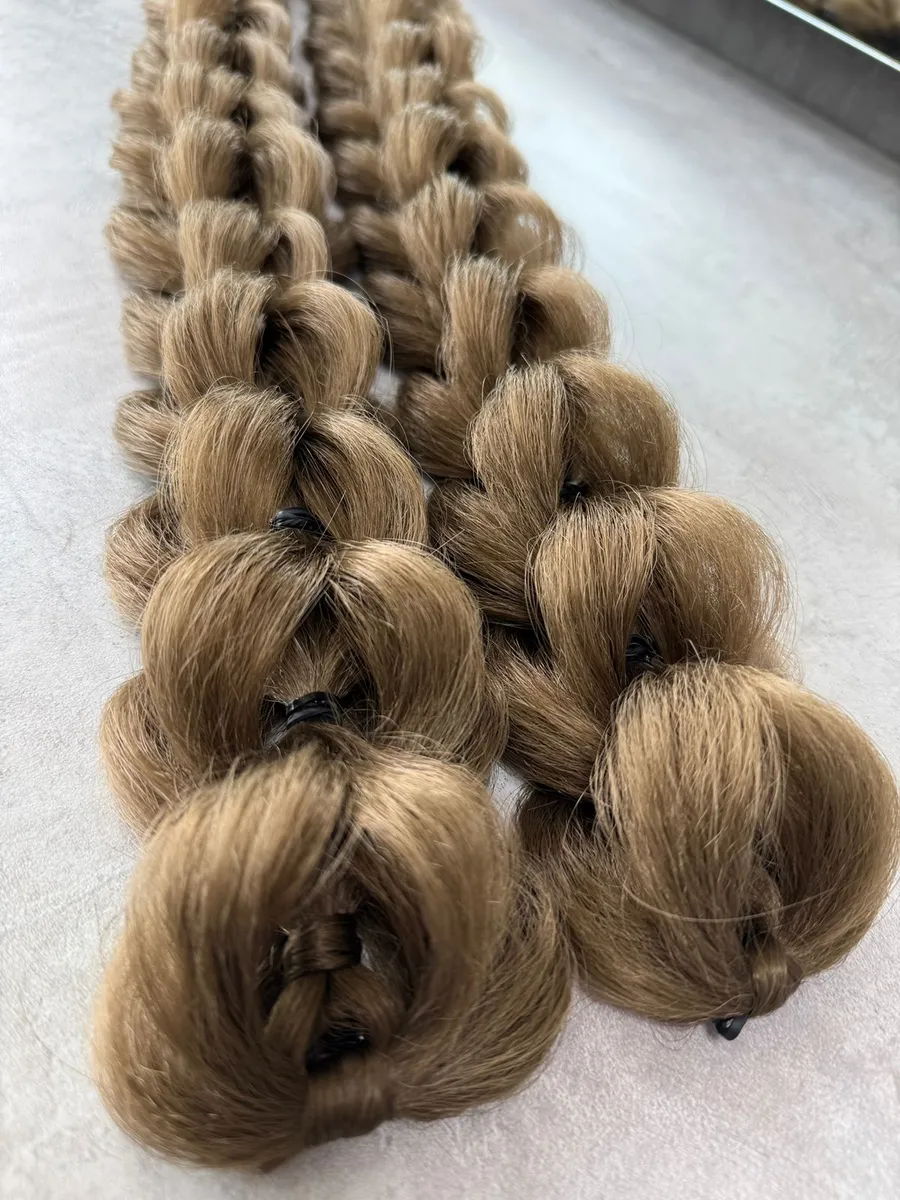 3д косы накладные на заколках