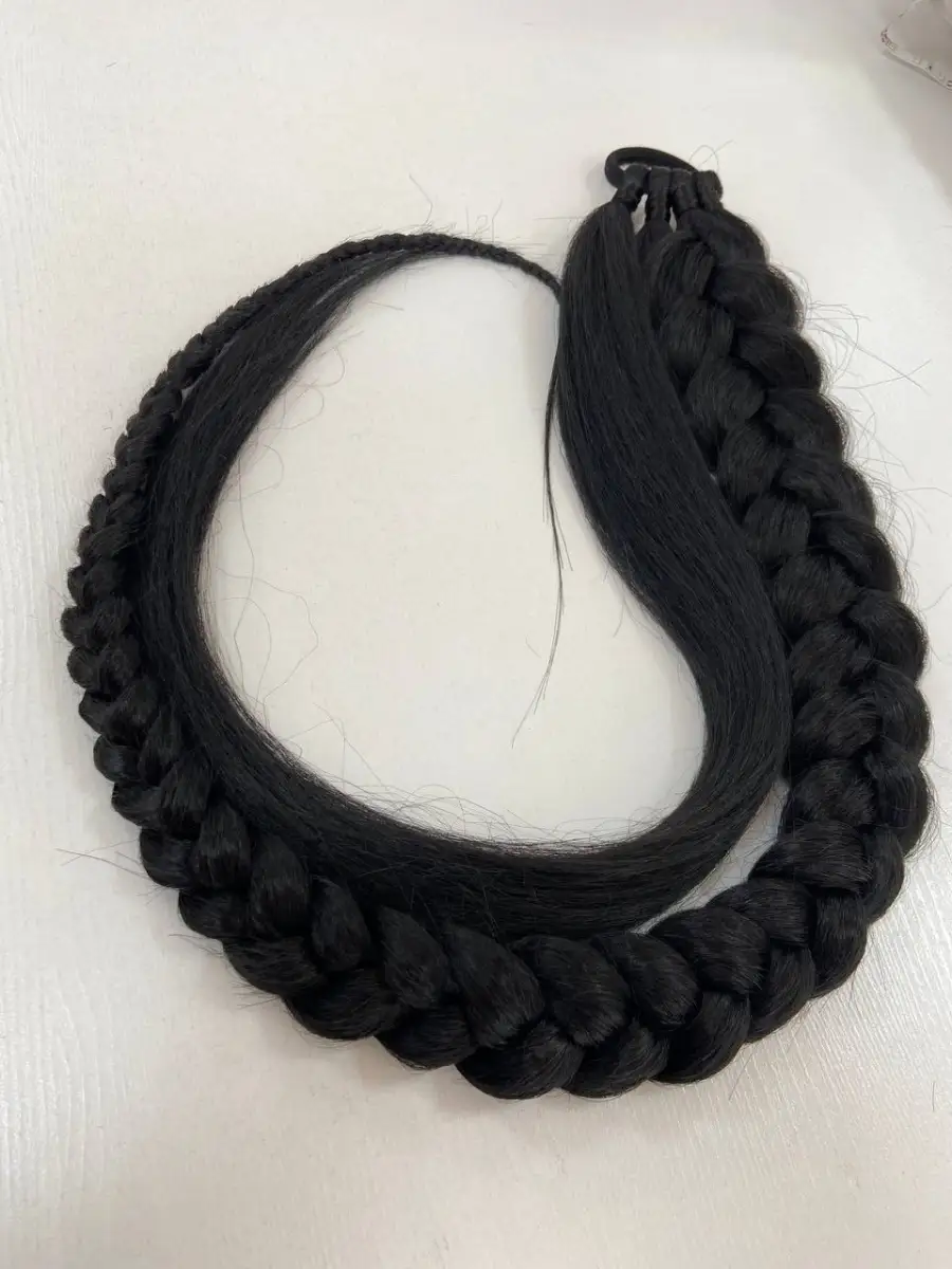 Хвост-коса на резинке