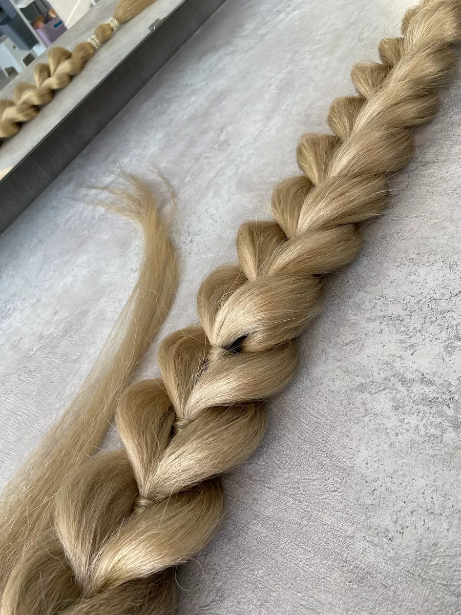 хвост-коса на резинке