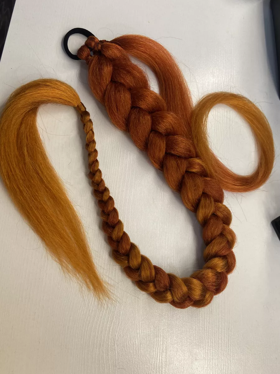 Хвост-коса на резинке