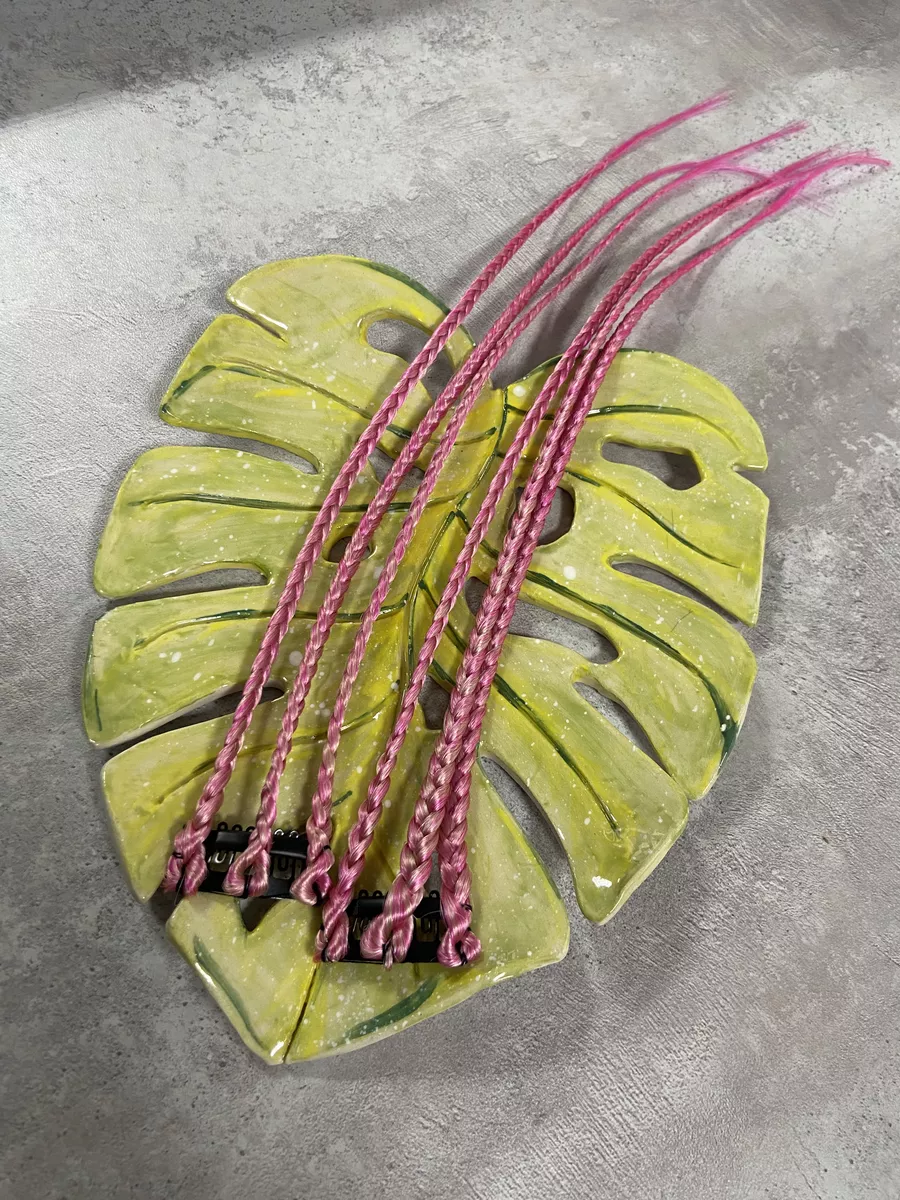 косы на заколках