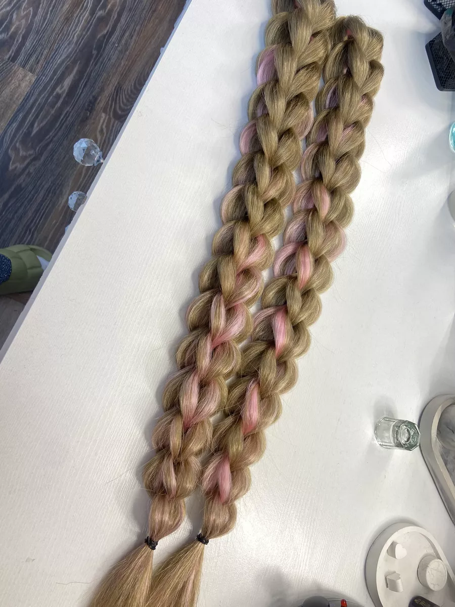 3д косы накладные на заколках