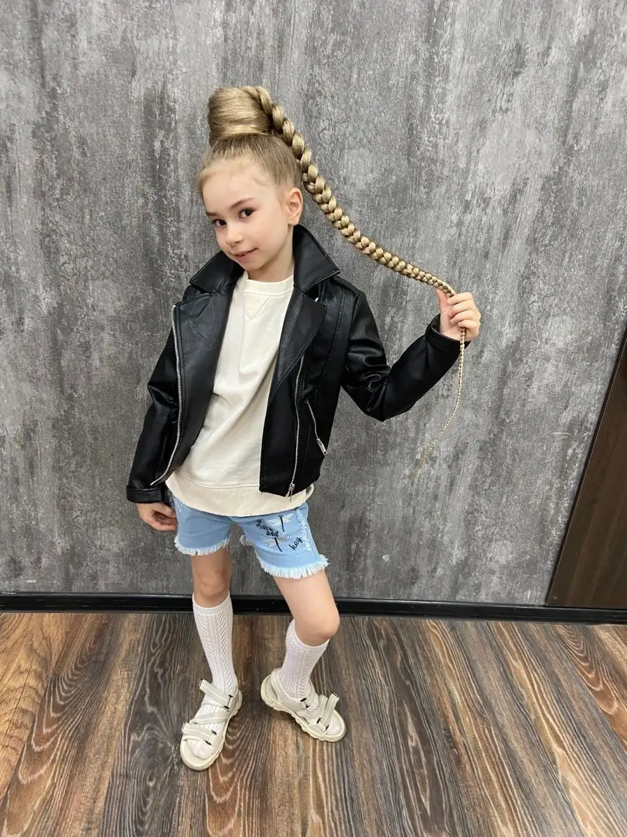 Хвост-коса на резинке