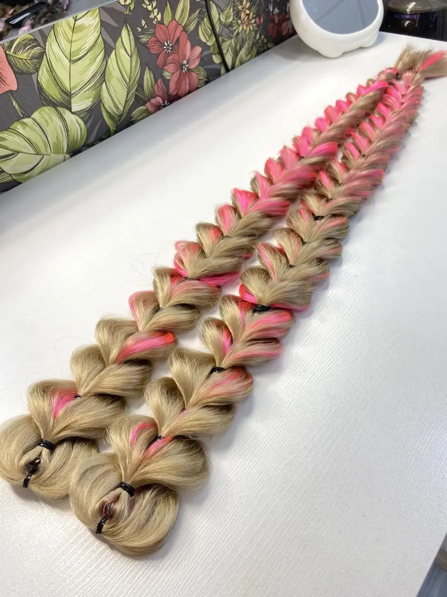 Французские косы накладные на заколках