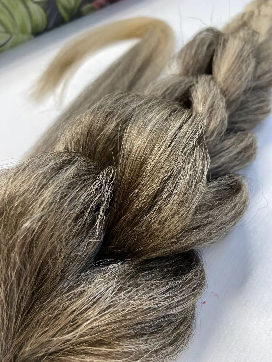 хвост-коса на резинке