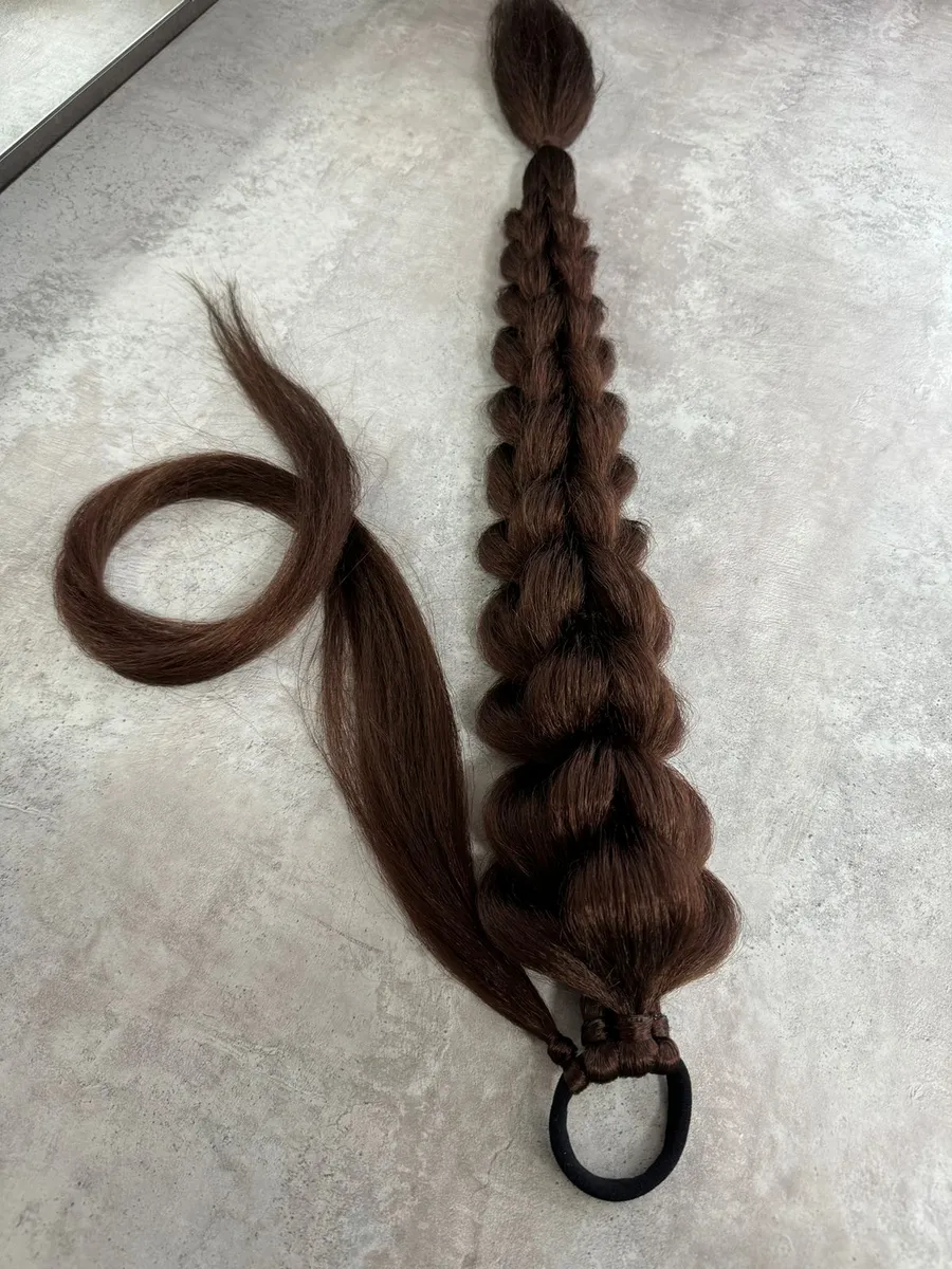 хвост-коса на резинке