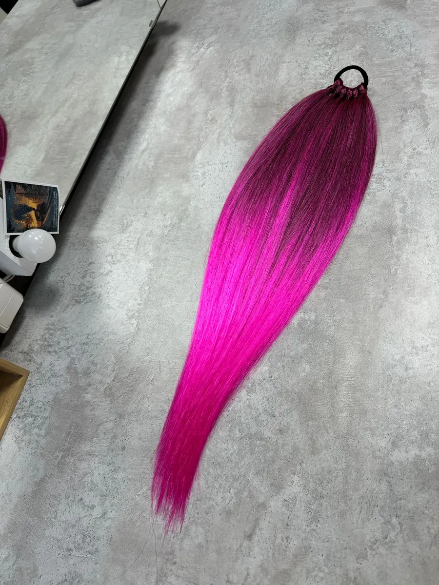 Хвост из канекалона на резинке