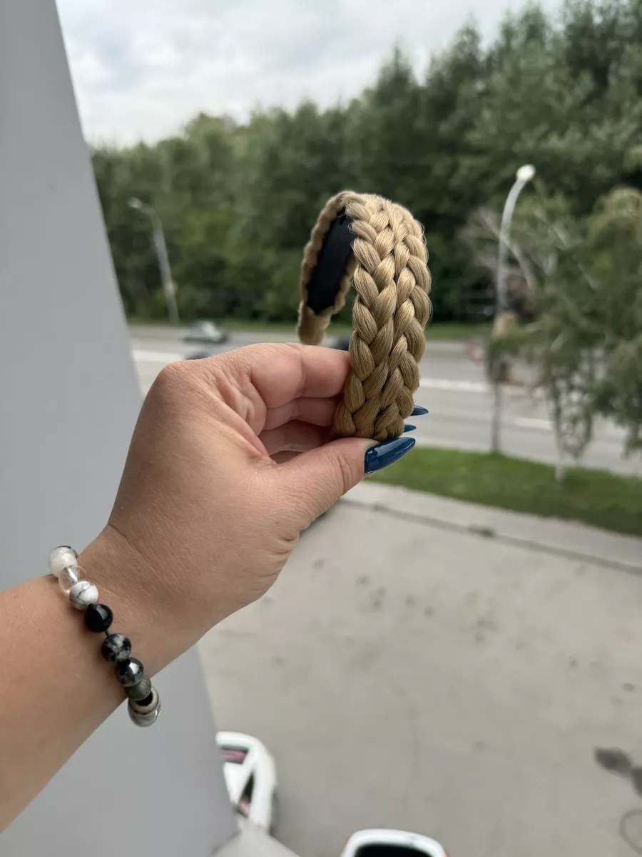 Ободок с косой