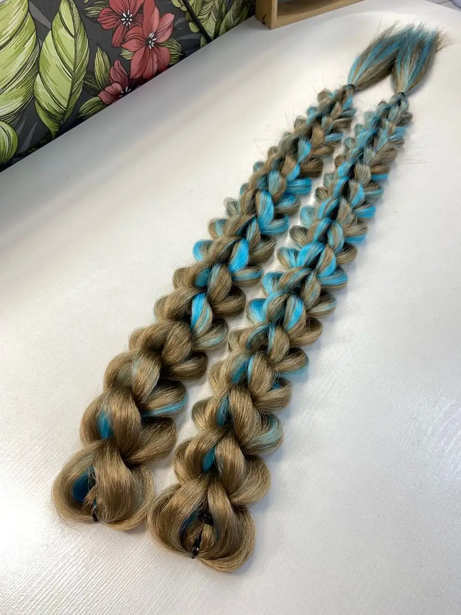 3д косы накладные на заколках