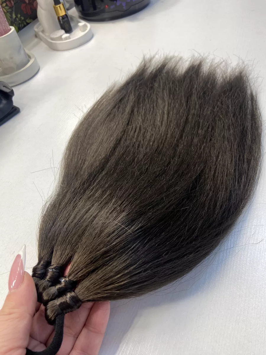 Хвост из канекалона на резинке