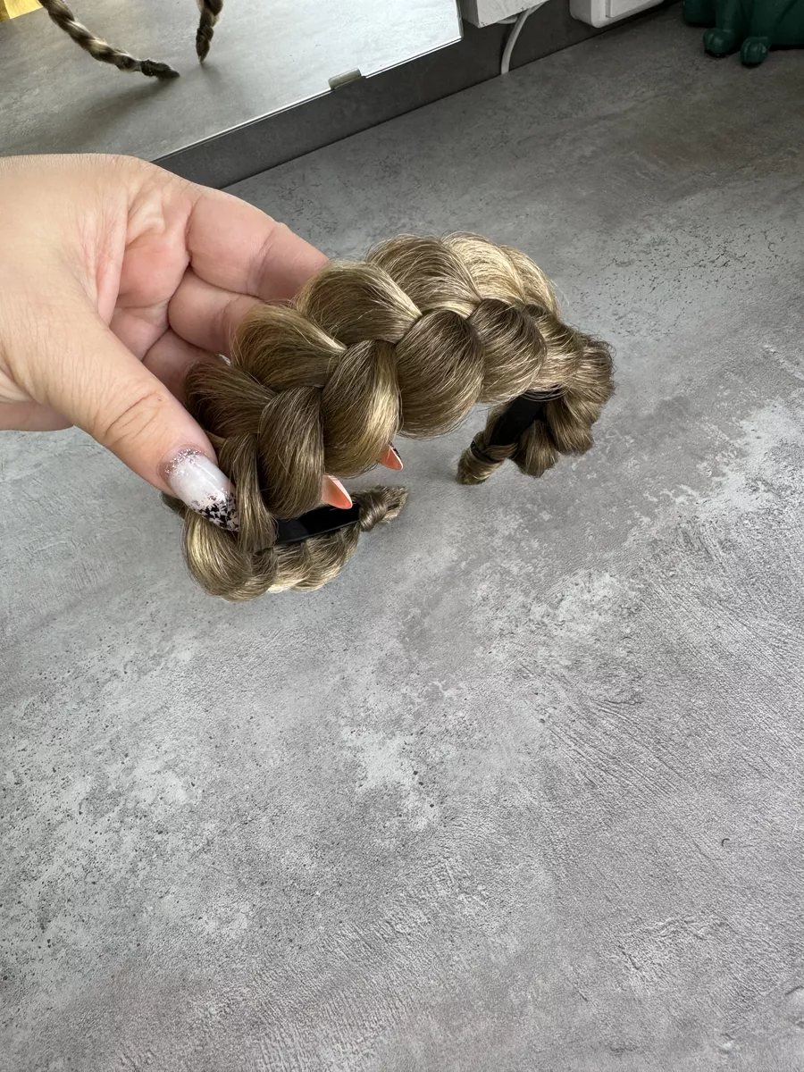 Ободок с косой