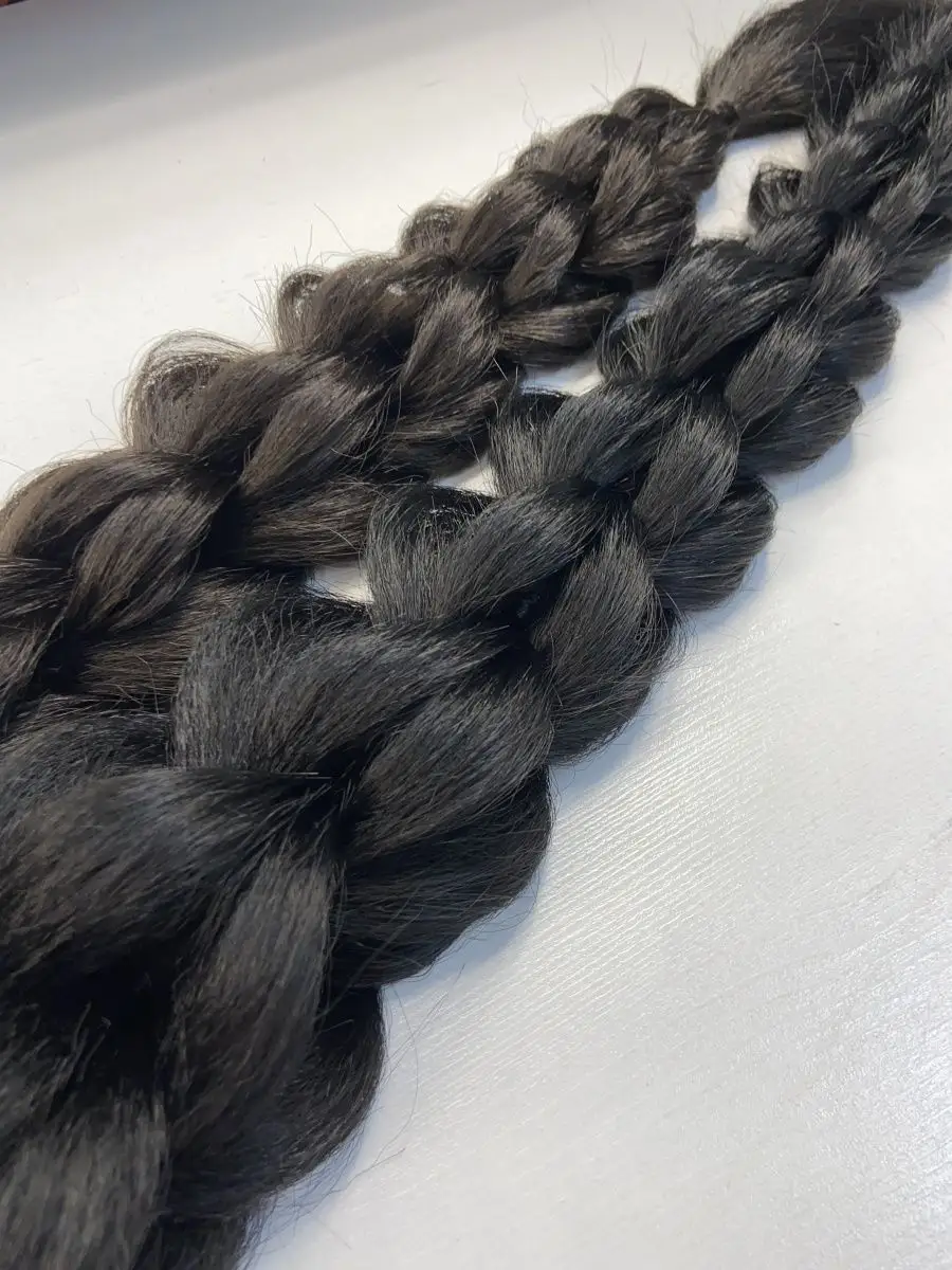 хвост-коса на резинке