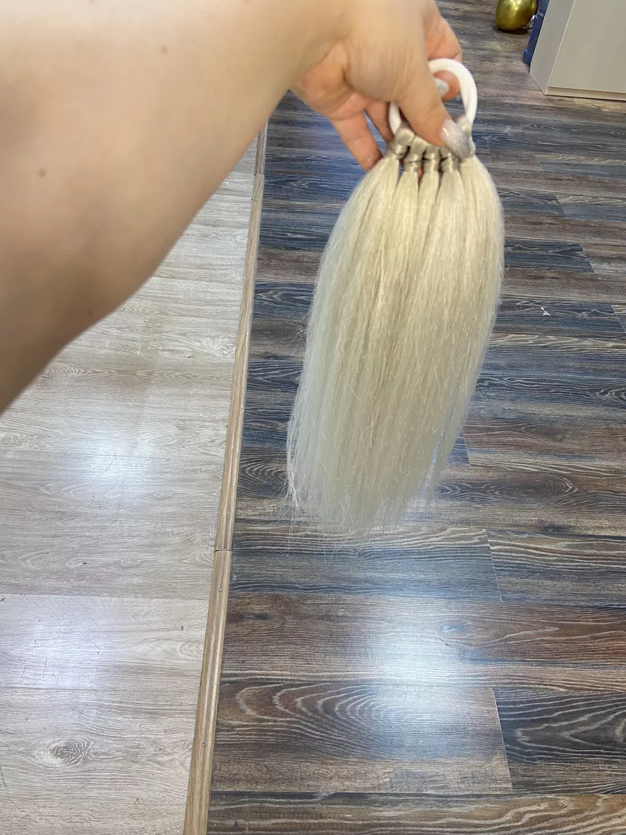 Хвост из канекалона на резинке