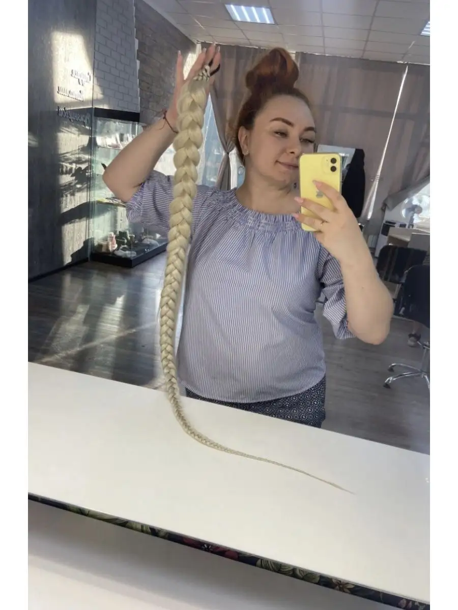 хвост-коса на резинке