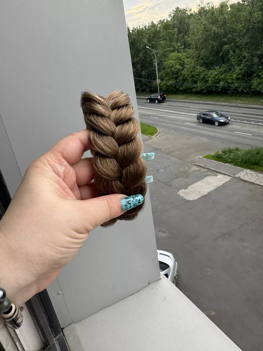 Ободок с косой