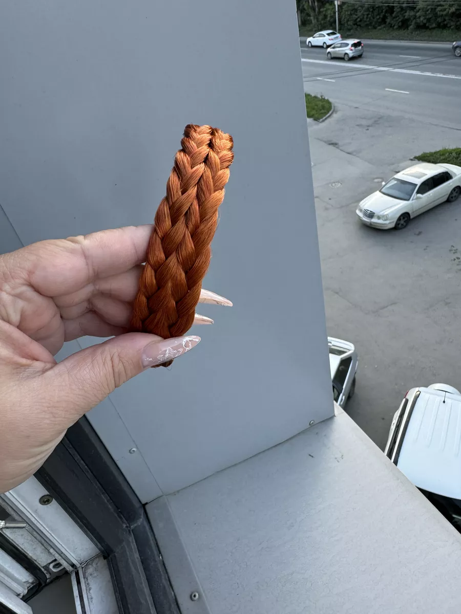 Ободок с косой