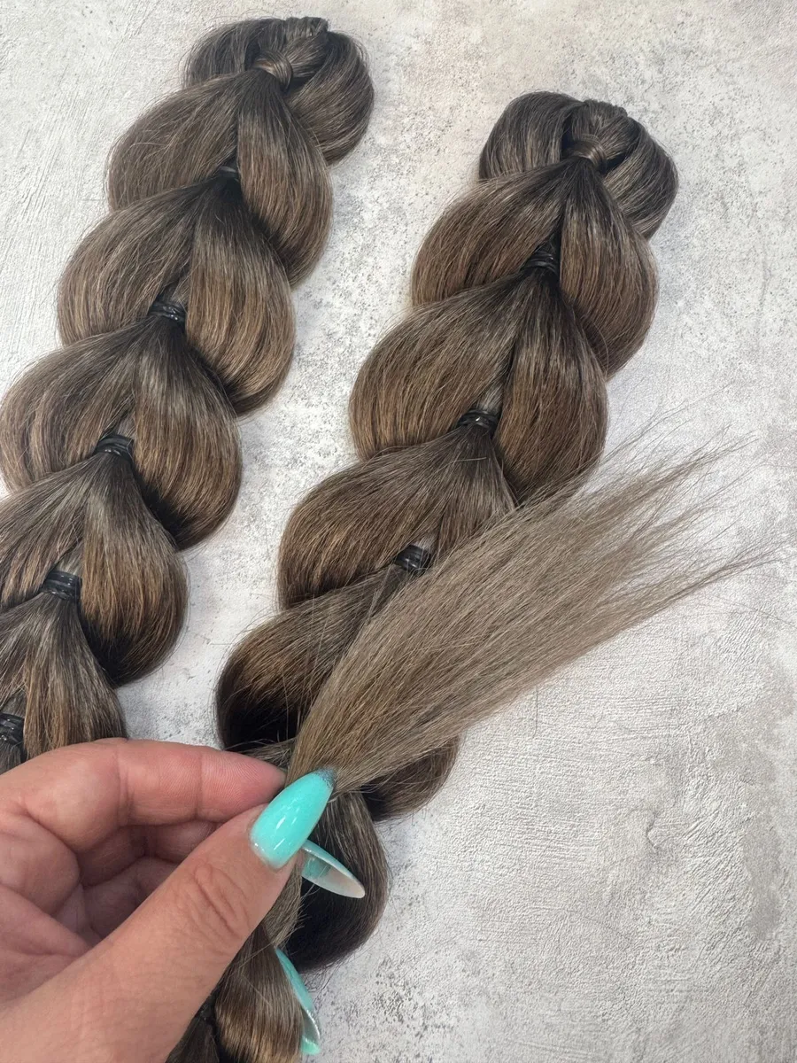Французские косы накладные на заколках