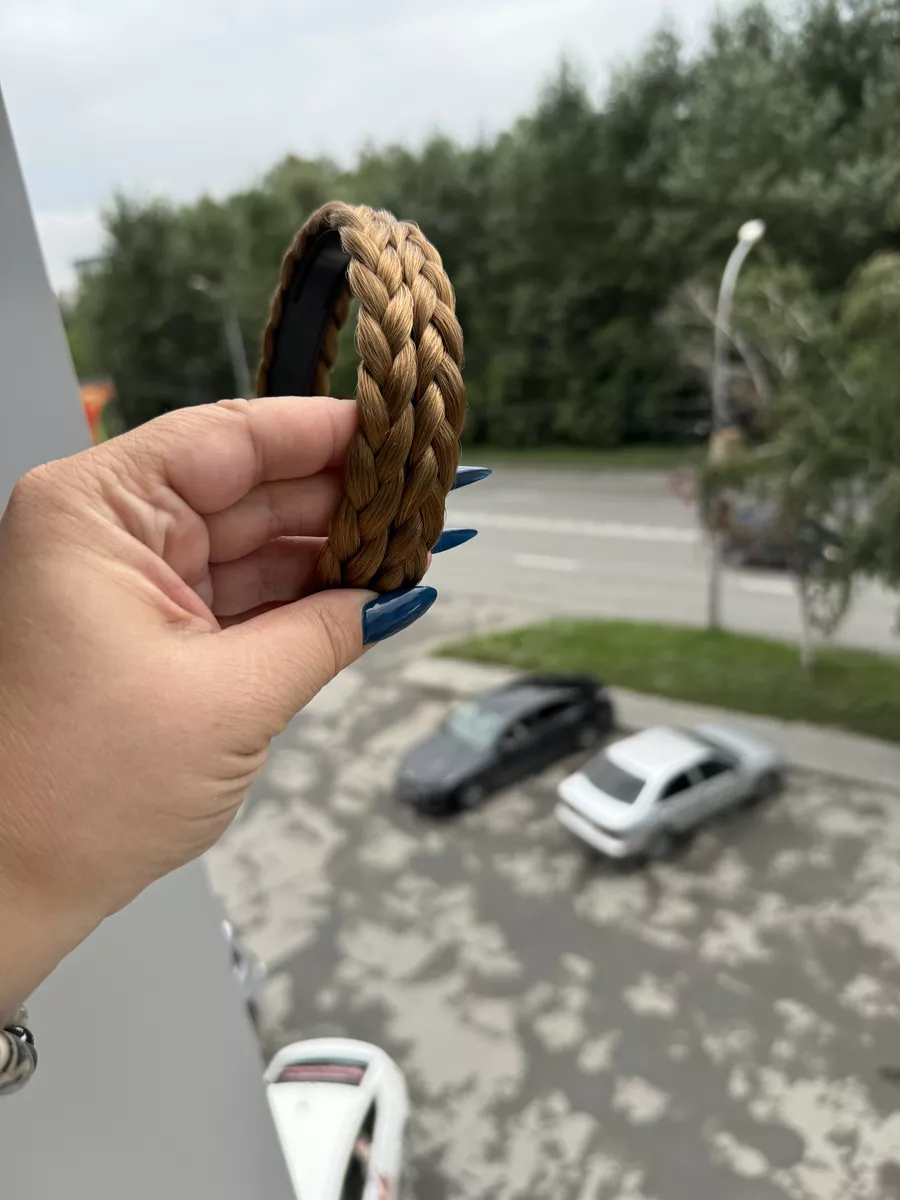 Ободок с косой