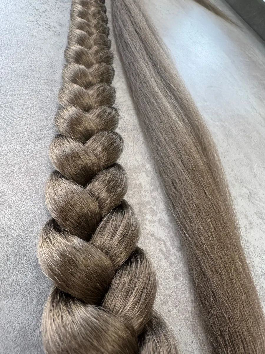 Хвост-коса на резинке