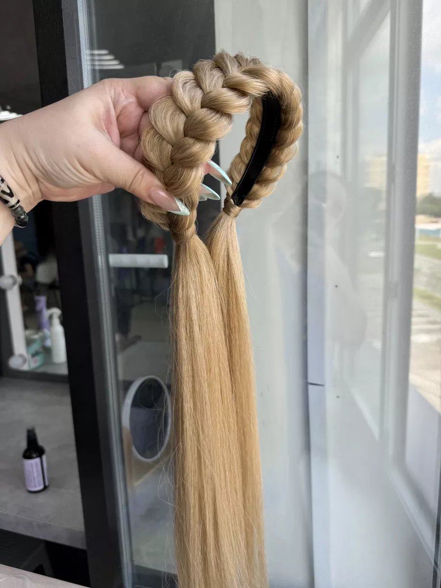 Ободок с хвостиками