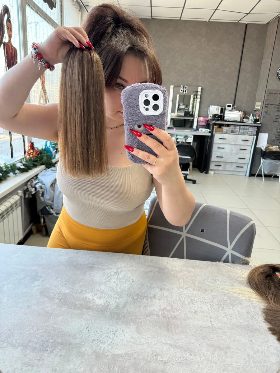 Хвост из канекалона на резинке