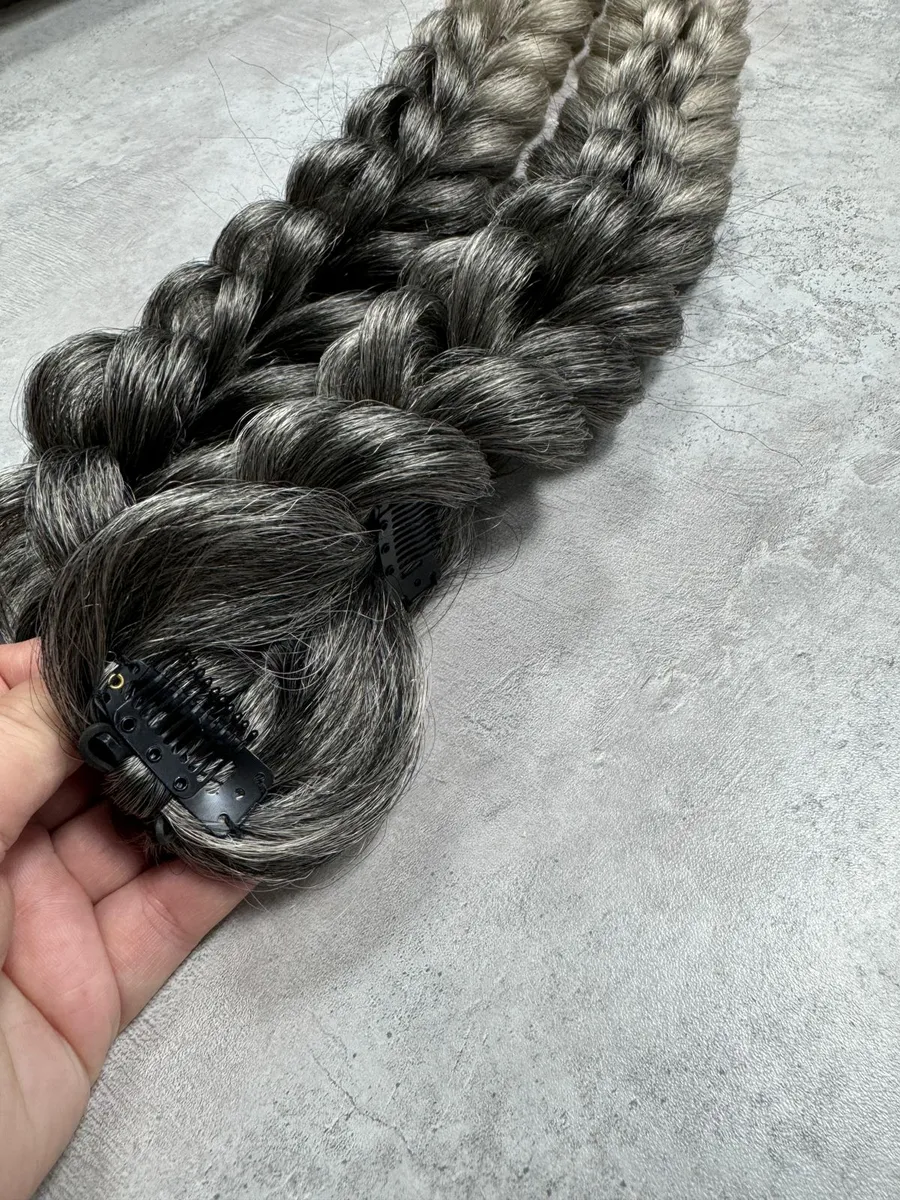 3д косы накладные на заколках