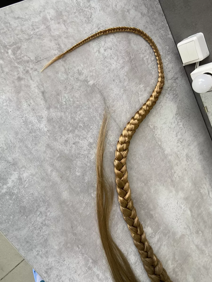 хвост-коса на резинке