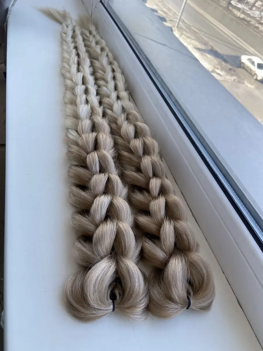 3д косы накладные на заколках