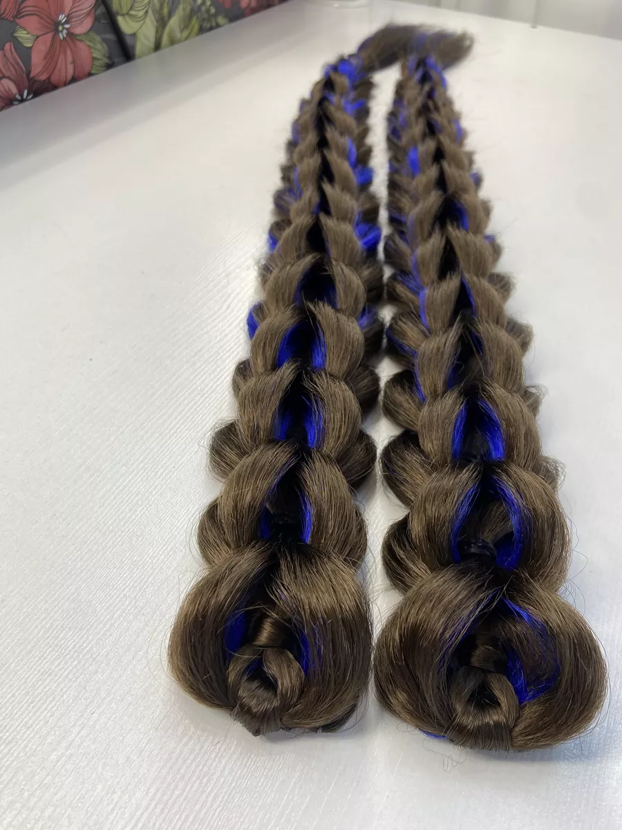 3д косы накладные на заколках