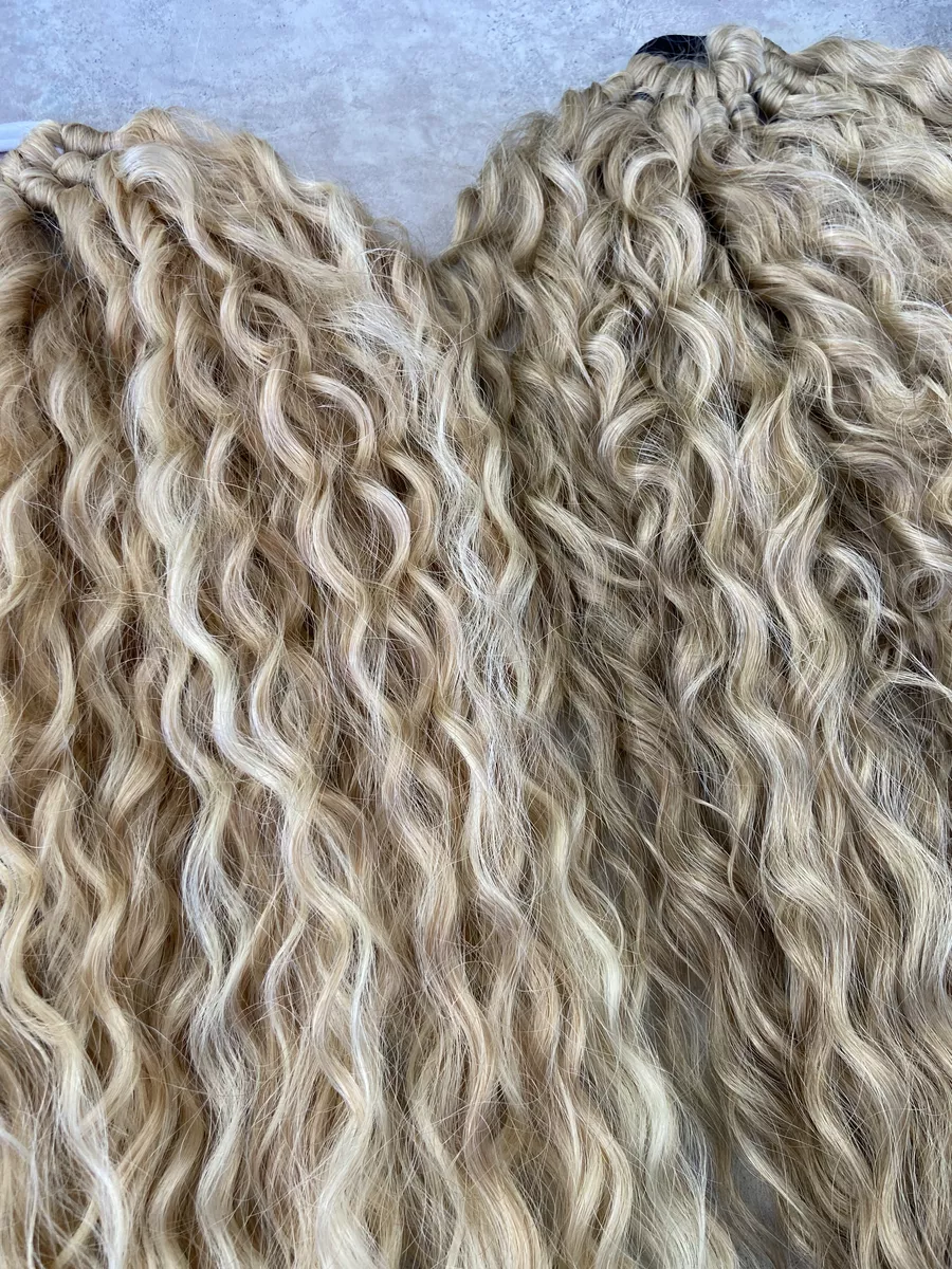 Хвост кудрявый на резинке