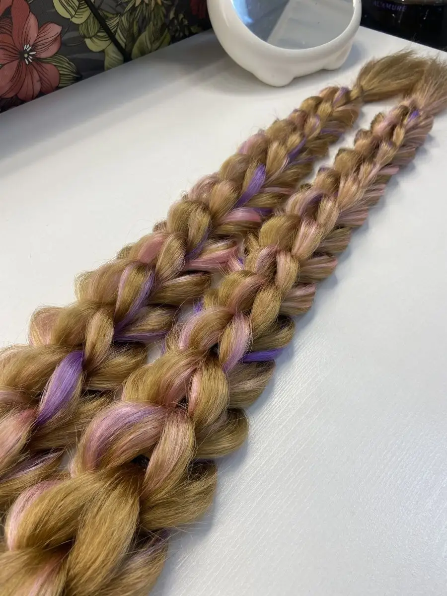 3д косы накладные на заколках