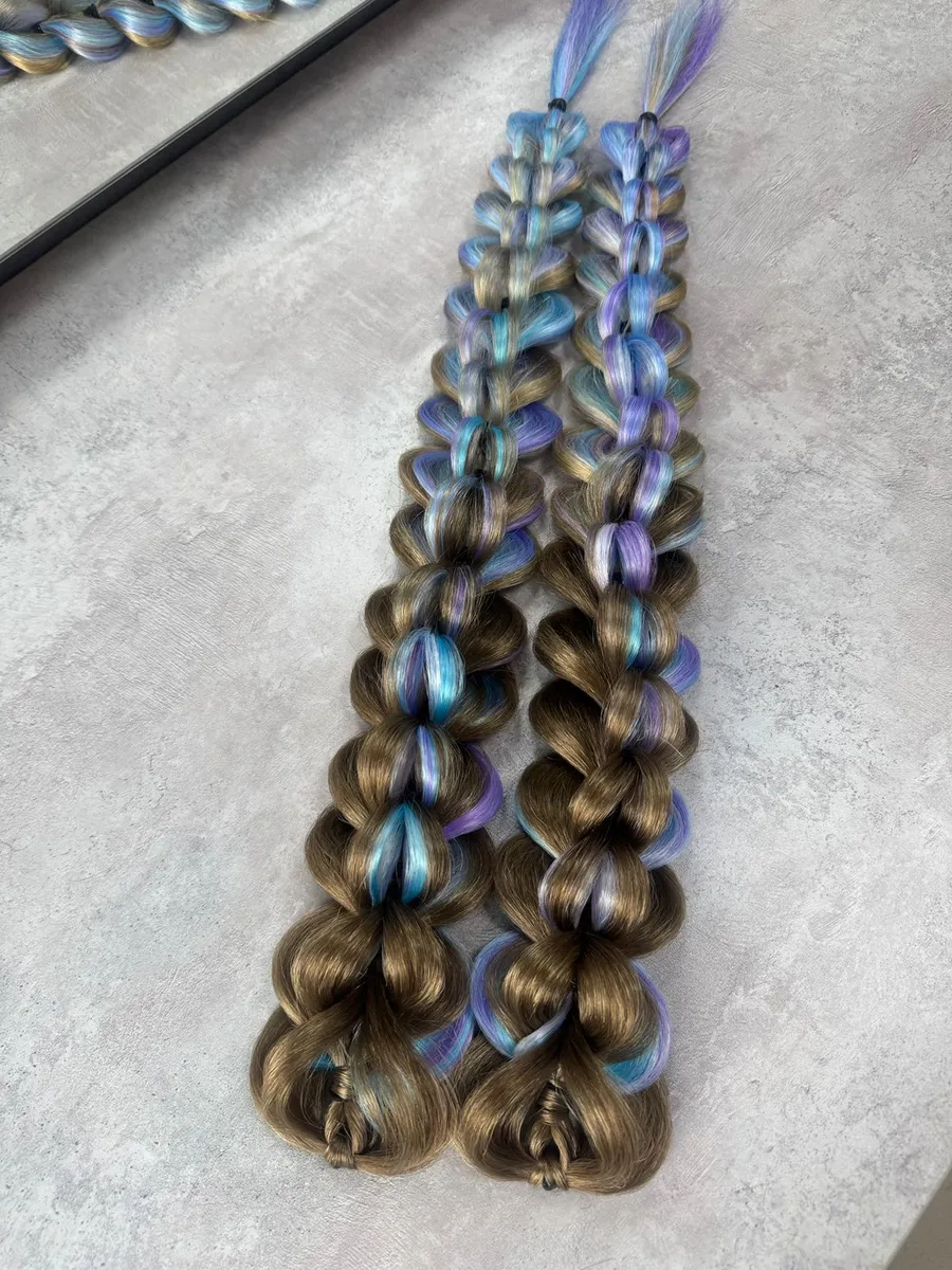 3д косы накладные на заколках