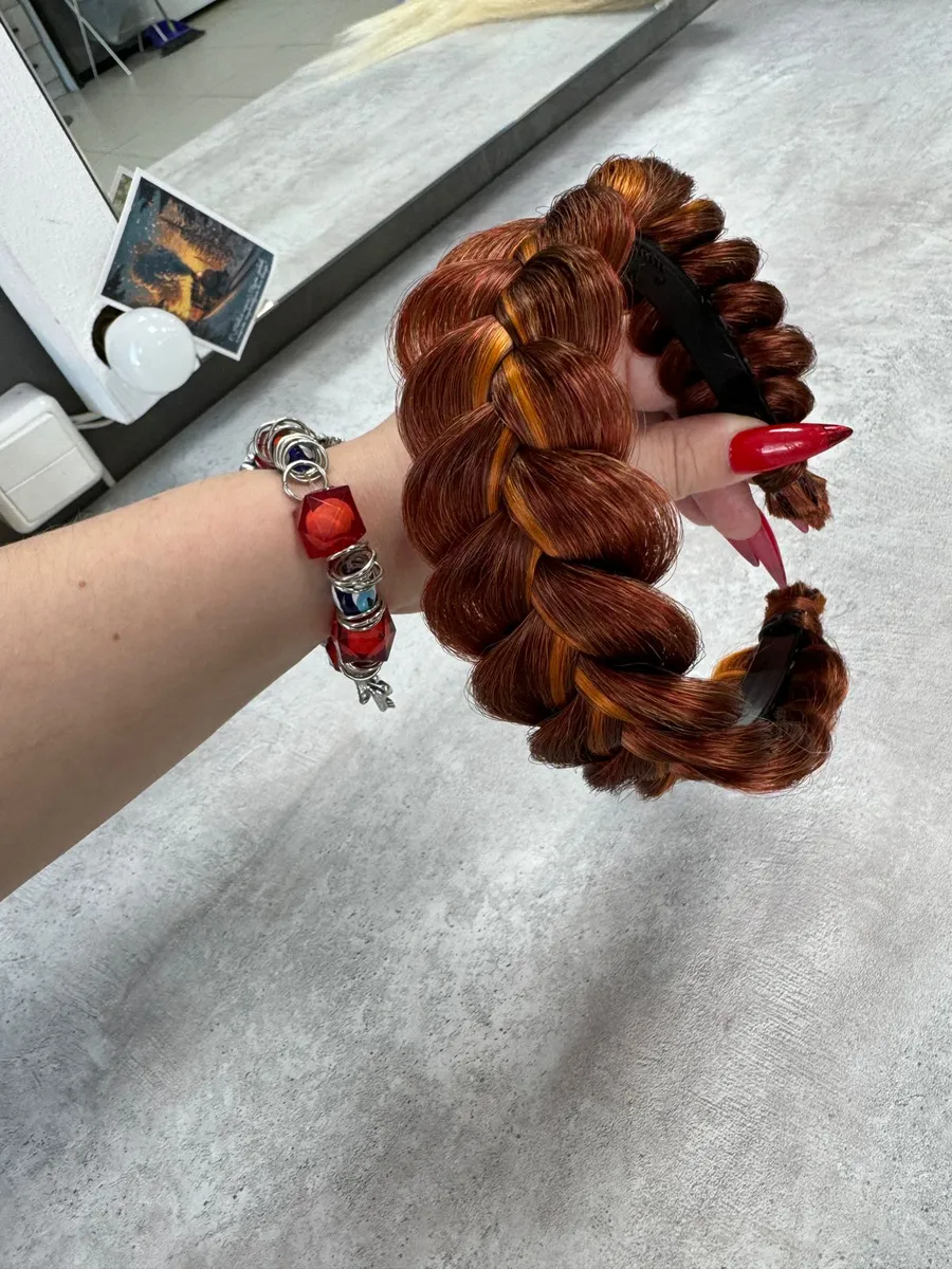 Ободок с косой