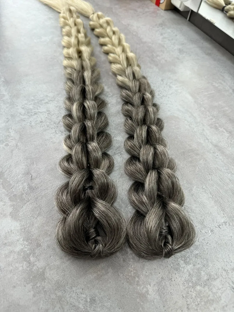 3д косы накладные на заколках