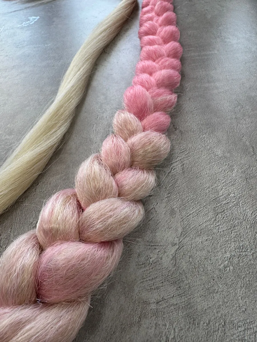 Хвост-коса на резинке