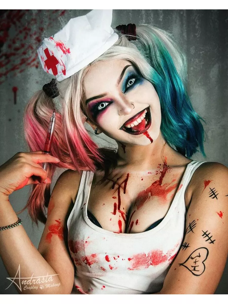 хвосты на резинке Харли Квинн