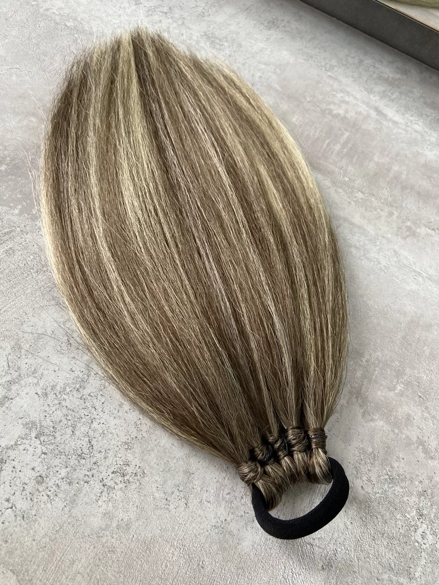 Хвост из канекалона на резинке