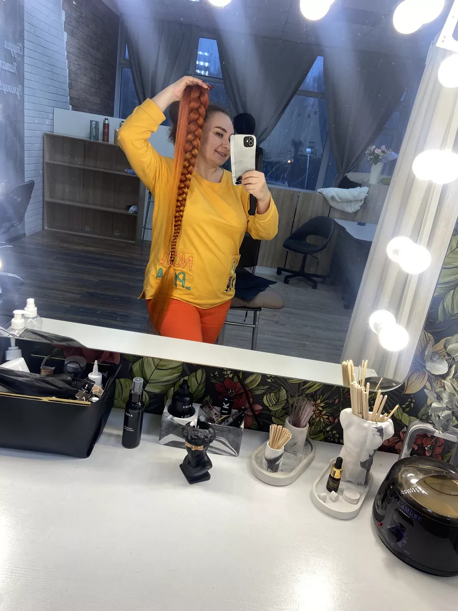 Хвост-коса на резинке