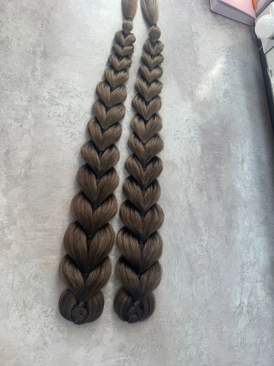 Французские косы накладные на заколках