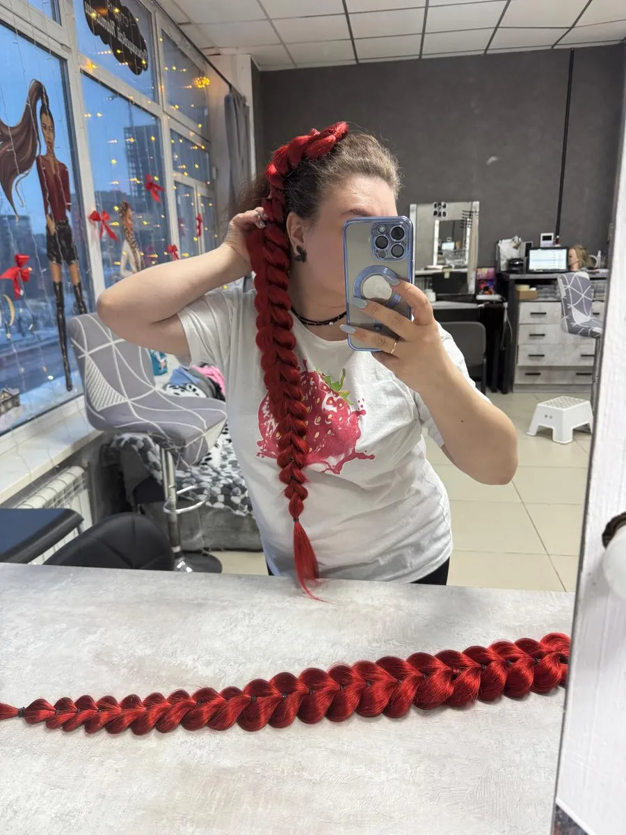 Французские косы накладные на заколках